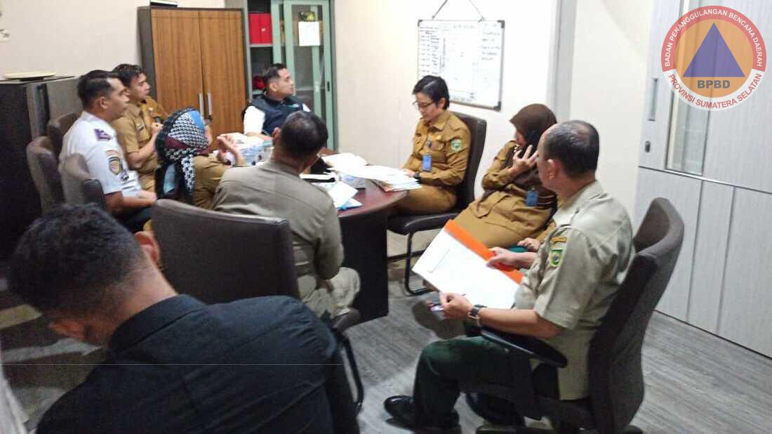 BPBD Sumsel Hadiri Rapat Bersama Terkait Kunjungan Kerja Kemenko Perekonomian dan Apel Karhutbunla