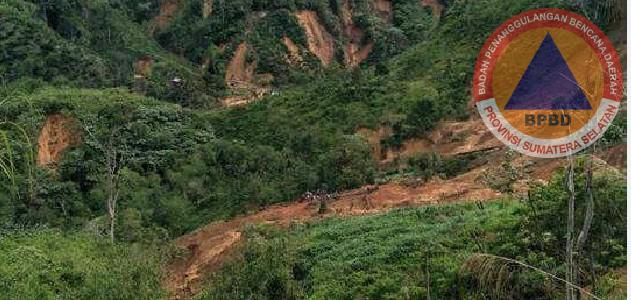 Terjadi Bencana Alam Tanah Longsor Di Desa Sadau Kecamatan Sungai Are Kabupaten OKU Selatan