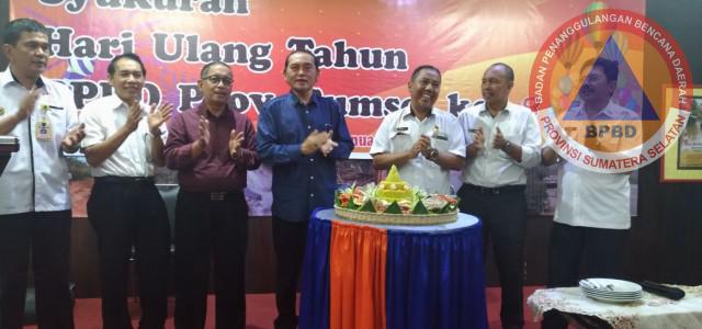 Syukuran Hari Ulang Tahun Badan Penanggulangan Bencana Daerah Provinsi Sumatera Selatan Ke 8 Tahun