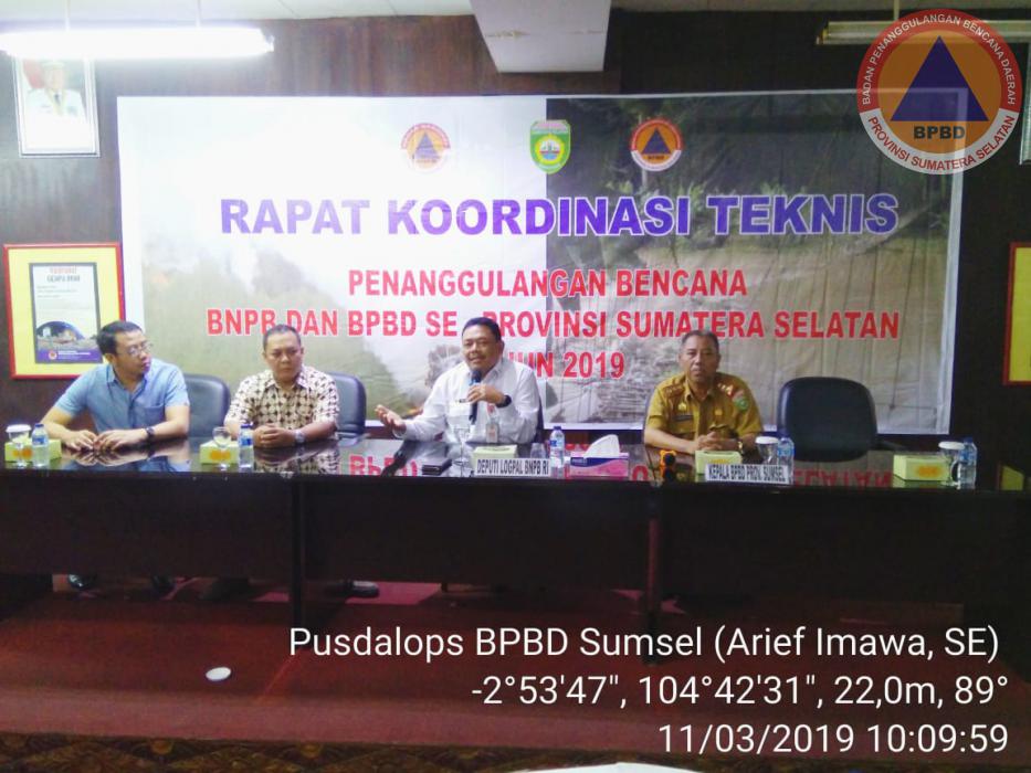 Acara Persiapan Pelatihan Peralatan Mesin Pompa Untuk Penanggulangan Bencana Karhutla di Provinsi Sumatera Selatan
